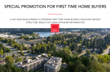 Special Promotion for First Time Home Buyers Available